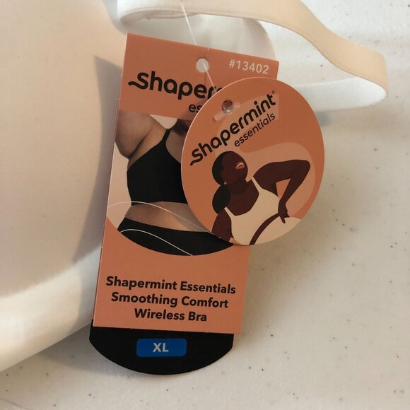 Shapermint Smoothing Comfort Wireless Bra White XL - Picture 4 of 5